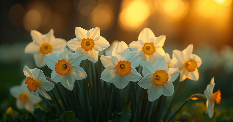 Daffodil_flowers_blossoming_in_a_garden