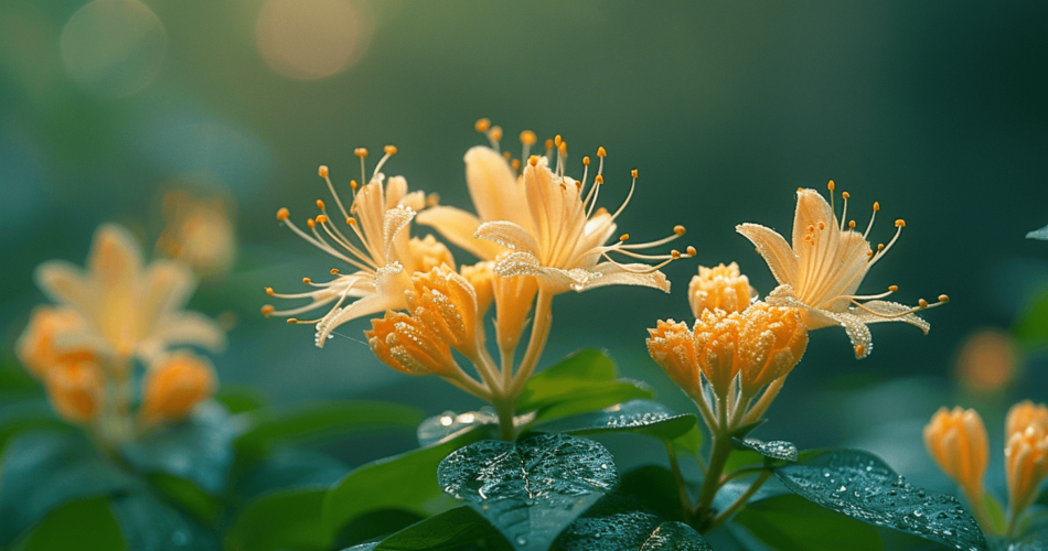 Honeysuckle_flowers_blossoming